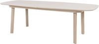 4 Seasons Outdoor Manolo uitschuifbare dining tuintafel printed ceramic 230-290x100xH75 cm latte