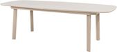 4 Seasons Outdoor Manolo uitschuifbare dining tuintafel printed ceramic 230-290x100xH75 cm latte