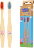 Optismile Peppa Pig Bamboe Tandenborstel 2 Stuks