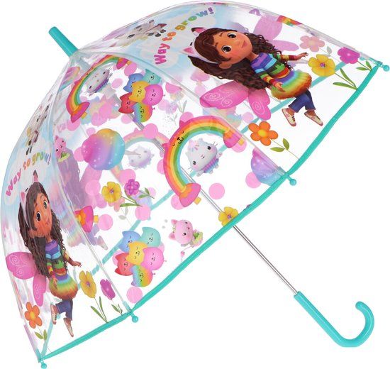 Paraguas Gabby's Dollhouse Paraplu transparant 19"