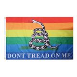 AZ FLAG Don't Tread on Me regenboog 90x60 cm Polyester 100D