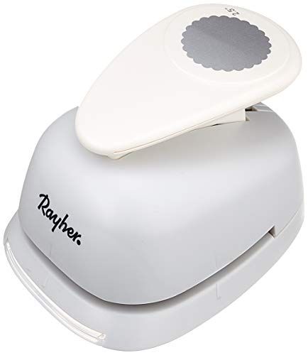 RAYHER Pons rond/cirkel met sierrand ø 2,54 cm, 1 inch, geschikt voor papier en karton tot 200 g/m2