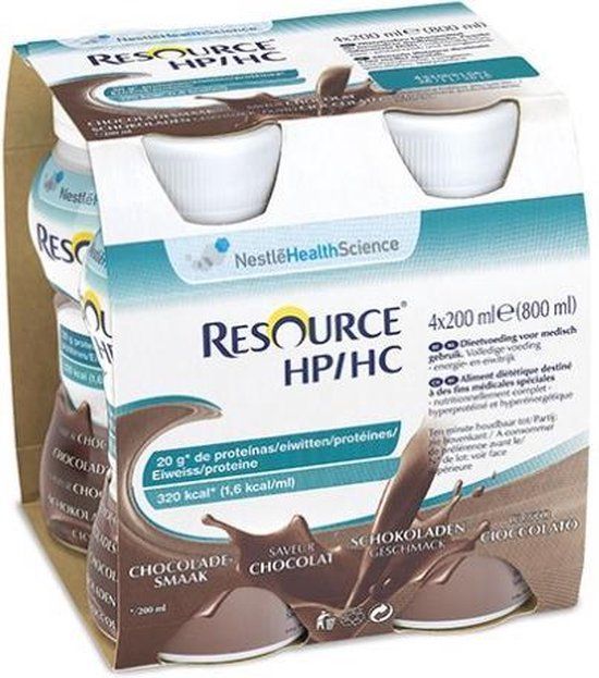 Resource Hp Hc Chocolade Fles 4x200ml