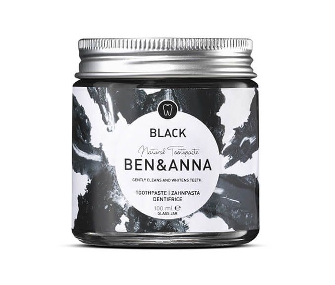 Ben & Anna Tandpasta zwart active charcoal 100G