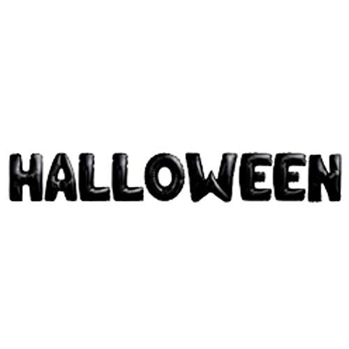 Folat Folieballonnen Letter Halloween Zwart - 9 stuks - 40cm