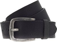 Vanzetti Leren Riem Denim Love 40mm Full Leather Belt W80 Black Zwart