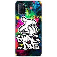 Oppo Bedrukt siliconen hoesje compatibel met Oppo A52, Oppo A72 Swag or die