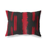 BonaMaison Rood-Zwart Decoratieve Kussensloop, Kussenhoezen Bank, Decoratieve Kussenhoesjes, Kussensloop; Sofa, Slaapkamer, Kantoor, Auto 45x60 Cm - Ontworpen en vervaardigd in Turkije