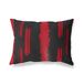 BonaMaison Rood-Zwart Decoratieve Kussensloop, Kussenhoezen Bank, Decoratieve Kussenhoesjes, Kussensloop; Sofa, Slaapkamer, Kantoor, Auto 45x60 Cm - Ontworpen en vervaardigd in Turkije