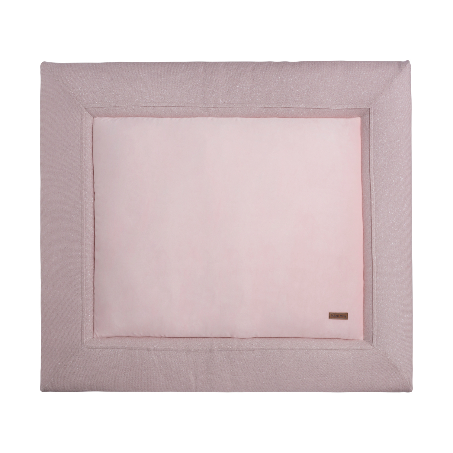 Baby's Only Sparkle Boxkleed Zilver / Roze Mêlee 85 x 100 cm roze