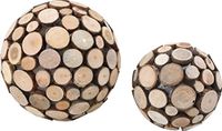 small foot Decoratieartikel, hout, bruin, 12 x 12 x 12 cm