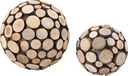 small foot Decoratieartikel, hout, bruin, 12 x 12 x 12 cm