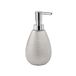 Gedy Astrid Zeepdispenser, Keramisch, Zilver, 8,3 x 8,3 x 16,6