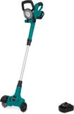 VONROC Accu Onkruidborstel 20V – telescopisch handvat - staal- en nylonborstel - Incl. 4.0Ah accu en snellader