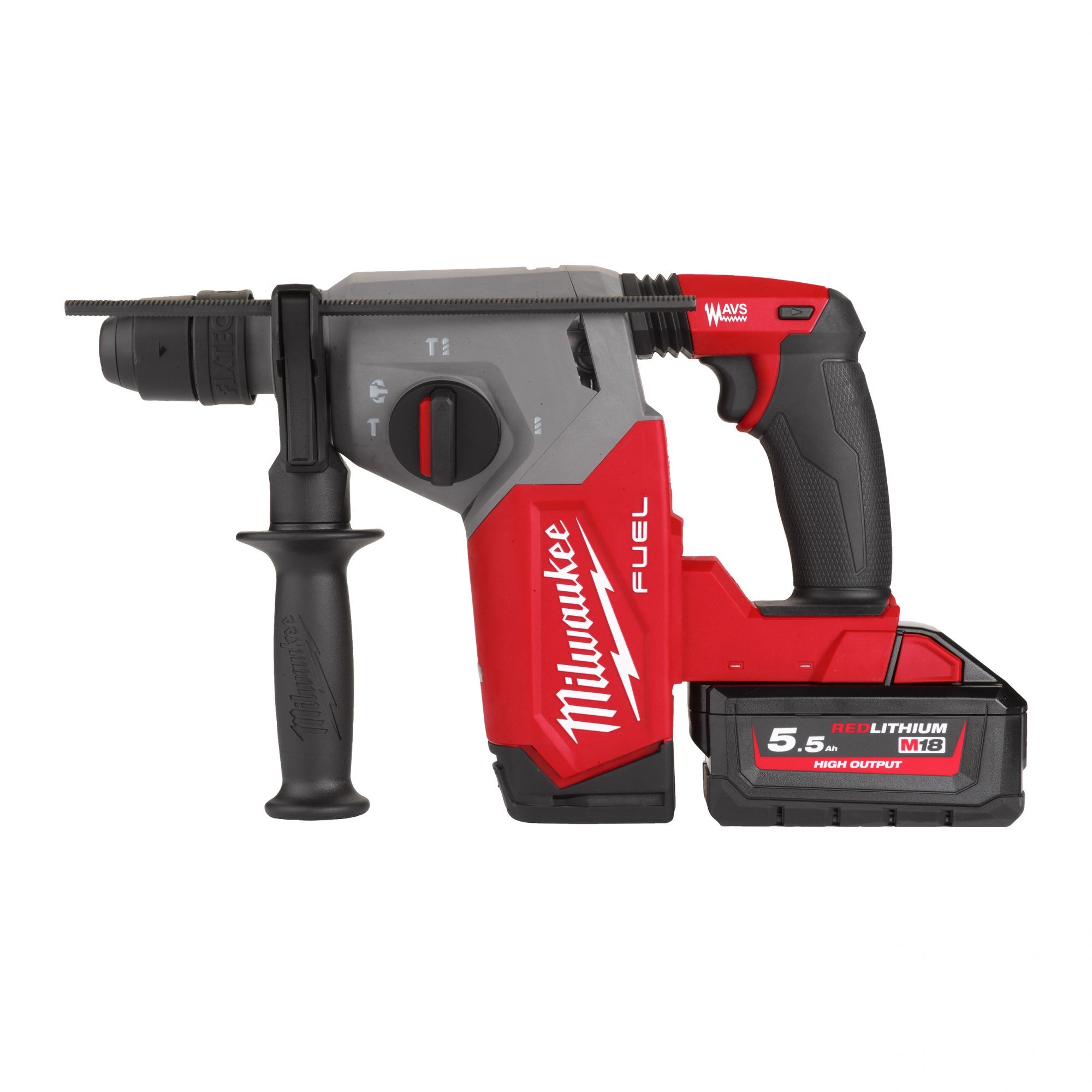 Milwaukee M18 FHX-552X 18V Li-ion Accu SDS-plus boorhamer set (2x5.5Ah) in HD Box