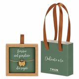 THUN - Ketting met strik, messing en keramiek, 45 cm, collectie gewijd