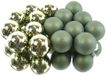 Decoris Kerstballen glas d3.5 cm rsmrn 16st