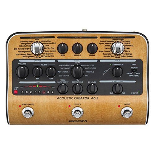 Zoom AC-3 Preamp pedaal voor akoestische gitaar