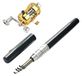 Icecat Mini Spinning Rod Set, Portable Telescopic Rod for Travel