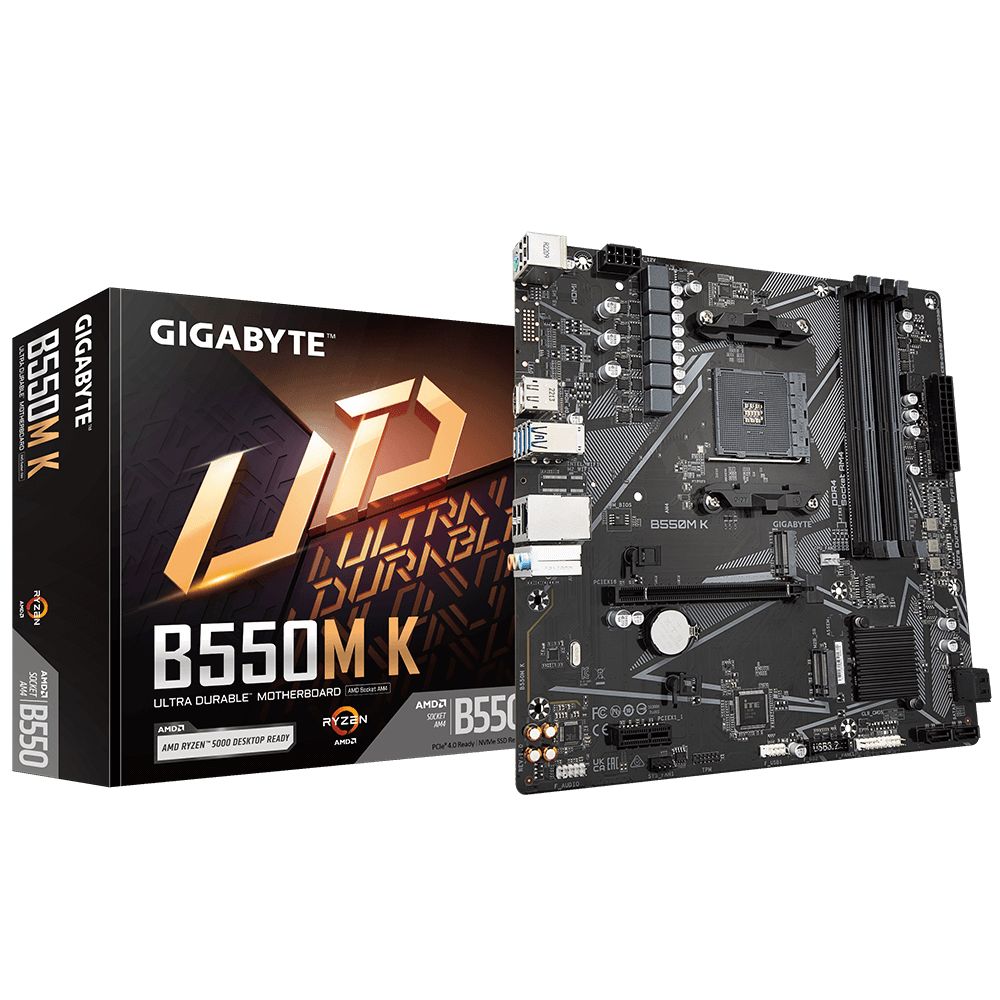 Gigabyte B550M K - Micro ATX Motherboard - AMD B550 - Socket AM4