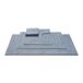 Vandyck Houston tapis de toilette 60x60 Bleu Poussiéreux