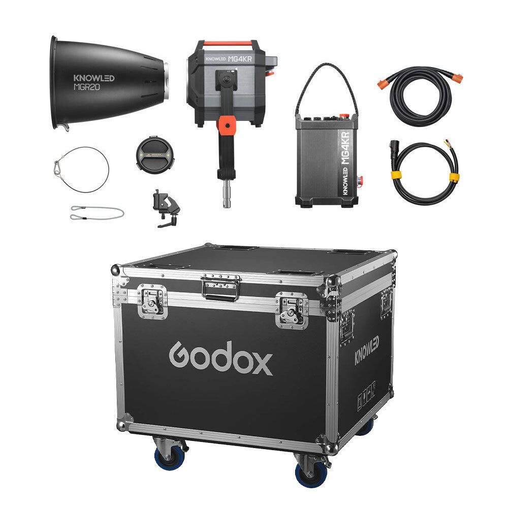 Godox MG4KR Knowled RGB LED Monolight + Flight Case