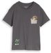 Tom Tailor - Oversized T-shirt met print - Maat 116/122 - dark urban grey