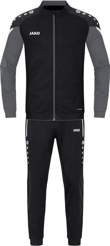 Jako Performance Polyesterpak Kinderen - Zwart / Antra Light - Maat 116
