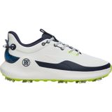 G/FORE Chaussures de golf pour hommes MG4+ O2 G/LOCK, blanc/bleu marine