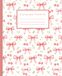 Cherry Bow Composition Notebook: Wide Rule Cute Pink Ribbon & Cherry Aesthetic Lined Journal for Girls, Teens & Women