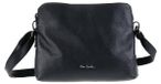 Pierre Cardin Sac en cuir avec bandoulière cuir véritable fermeture éclair réglable Gris UNICA 30x23x13 cm 1980-ANTRACITE