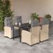 Prolenta Maison Exclusive 5-delige tuinsets met kussens, gemaakt van polyrotan