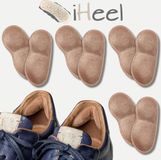 iHeel® pads - 4-Pack (8 stuks) - Voorkomt Zere Hielen en Blaren - Vervangt Dagelijkse Pleisters - Anti-Slip - Anti-Slijtage - Anti-Blaren - Comfortabel - Hielbeschermers - Hiel Kussens - Hiel Grips - Hiel Pads - Hiel Zooltjes