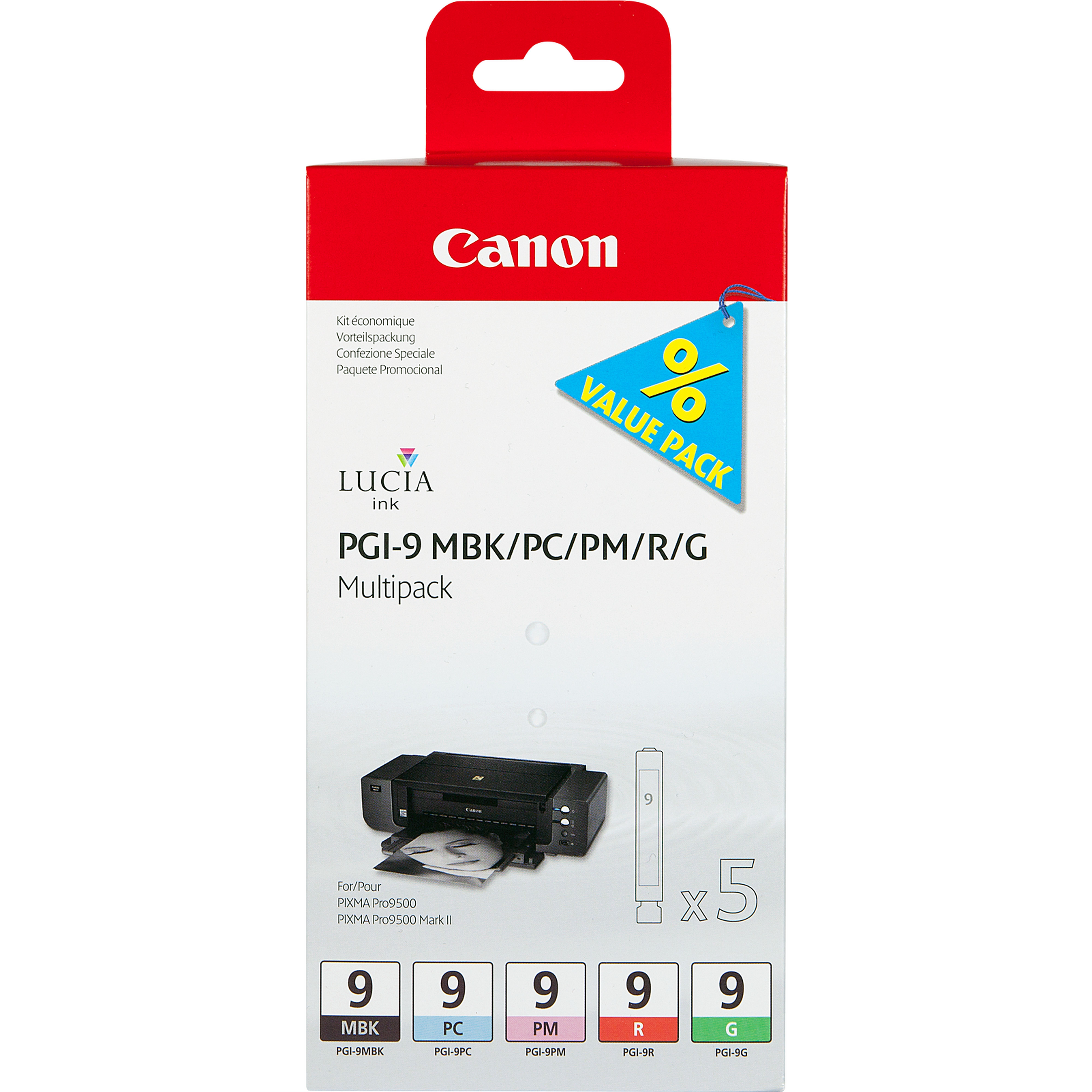 Canon 1033B013 multi pack / foto cyaan, foto magenta, groen, rood, zwart