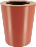 Tendance Badkamer prullenbak/afvalbak 103 series - terracotta - 5 liter - 20 x 25 cm - metaal/bamboe
