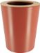Tendance Badkamer prullenbak/afvalbak 103 series - terracotta - 5 liter - 20 x 25 cm - metaal/bamboe