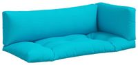 vidaXL Palletkussens 3 st oxford stof turquoise
