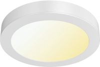 BES LED LED Paneel Slim Opbouw - Brinton Thin - 24W 2400lm 120° Bundelhoek - Aanpasbare Lichtkleur 3000K-4000K-6500K - IP40 - Rond - Wit - Ø300mm