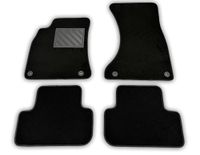 Vloermatten Audi Vloermatten voor A4 B8 2008-2015 en A5 8TA Sportback 2009-2016, precies passend, antislip, hakbeschermers van versterkt rubber, bevestigingsknoppen