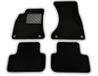 Vloermatten Audi Vloermatten voor A4 B8 2008-2015 en A5 8TA Sportback 2009-2016, precies passend, antislip, hakbeschermers van versterkt rubber, bevestigingsknoppen