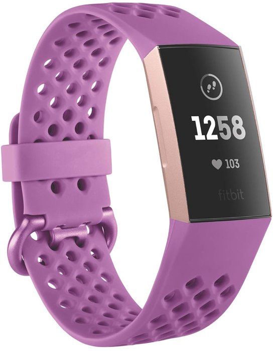Fitbit Charge 3 bandje - Roze - Large