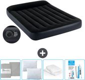 Intex Luchtbed - Pillow Rest Classic - Twijfelaar - 137 x 191 x 25 cm - Blauw - Inclusief Pomp, Hoeslaken, Kussen, Reparatieset en Kussenbeschermer