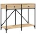 VidaXL Wandtafel 100x39x78,5 cm bewerkt hout sonoma eikenkleurig
