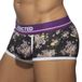 Addicted Boxer VIOLET FLOWERS Noir-Violet
