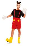 Mickey Mouse kostuum voor heren rood 3-delig maat M/L