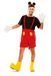 Mickey Mouse kostuum voor heren rood 3-delig maat M/L