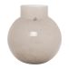 ERNST Vase en verre rond et beige H25 cm Ø24 cm