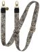 AVY Verstelbaar Crossbody Telefoonkoord | Serengeti Zebra | Lang Nylon Koord | Universeel voor alle Hoesjes | Geschikt voor iPhone, Samsung en meer | 130cm | Zebraprint | Zwart & Wit