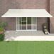 Maison Exclusive - Pare-soleil extensible, couleur crème, 5x3 mètres, tissu et aluminium
