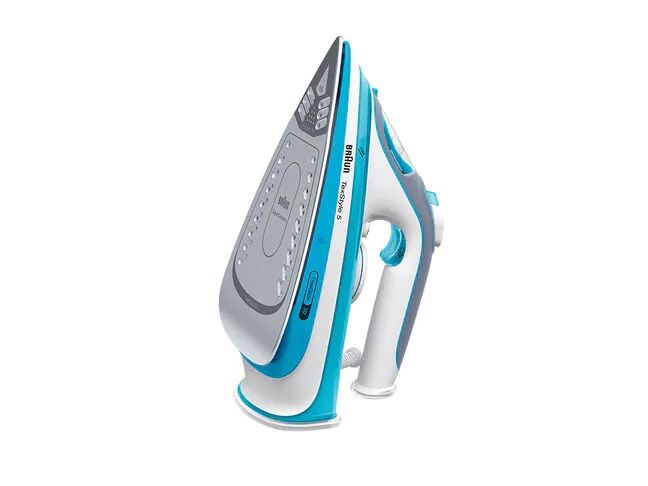 Braun TexStyle 5 Steam Iron SI 5006 BL – Iron with Freeglide 3D Sole, Vertical Steam, 2600 Watt, Steam Boost 180 g/min, 330 ml Water Tank, Blue